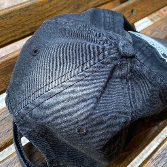 John Deere Black Vintage faded Hat adjustable back strap cap - Picture 10 of 14